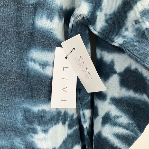 Livi Lane Bryant Hoodie Sweatshirt Tie Dye Blue Size 18/20 NWT - Picture 5 of 6